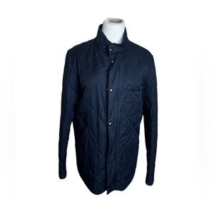 J.Crew Factory Mens Sussex Quilted Navy Jacket